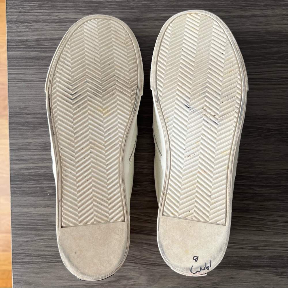 Ralph Lauren Off-White Embossed Slip-Ons sz 9 - Picture 8 of 8